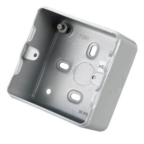 single gang metal back box|surface mount single gang box.